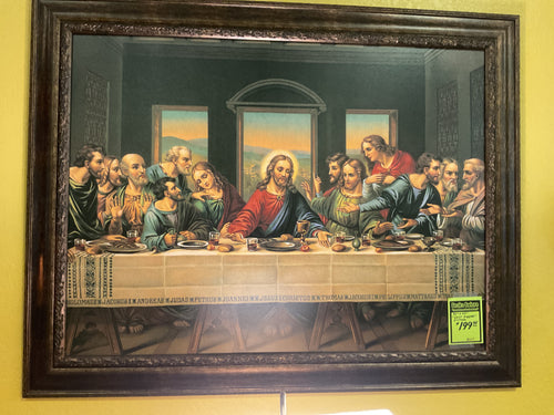 8107 “Last Supper” Framed Canvas $199.95