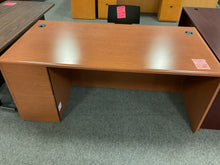Load image into Gallery viewer, R7750 36”x 71” Oak Lam Used Desk w/1 File $149.98 - 1 Only