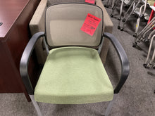 Load image into Gallery viewer, R1201 Green Mesh Back Stackable Used Chair $69.98