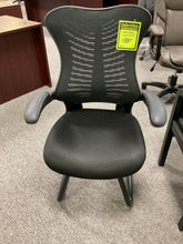 Load image into Gallery viewer, 4317 Mesh Back/Fabric Seat Sleigh Guest Chair $189.95