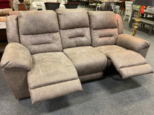 Load image into Gallery viewer, R7195 Brown Power Reclining Used Sofa $499.98 - 1 Only
