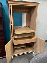 Load image into Gallery viewer, R6104 35”x 74” Whitewash TV Used Storage Armoire $119.98 - 1 Only