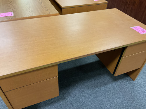 R990 30”x 60” Pine Lam Used Desk w/2 Files $299.98 - 1 Only