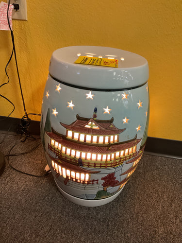 R4514 20” Garden Used Stool w/Light up Pogodas $119.95 - 1 Only