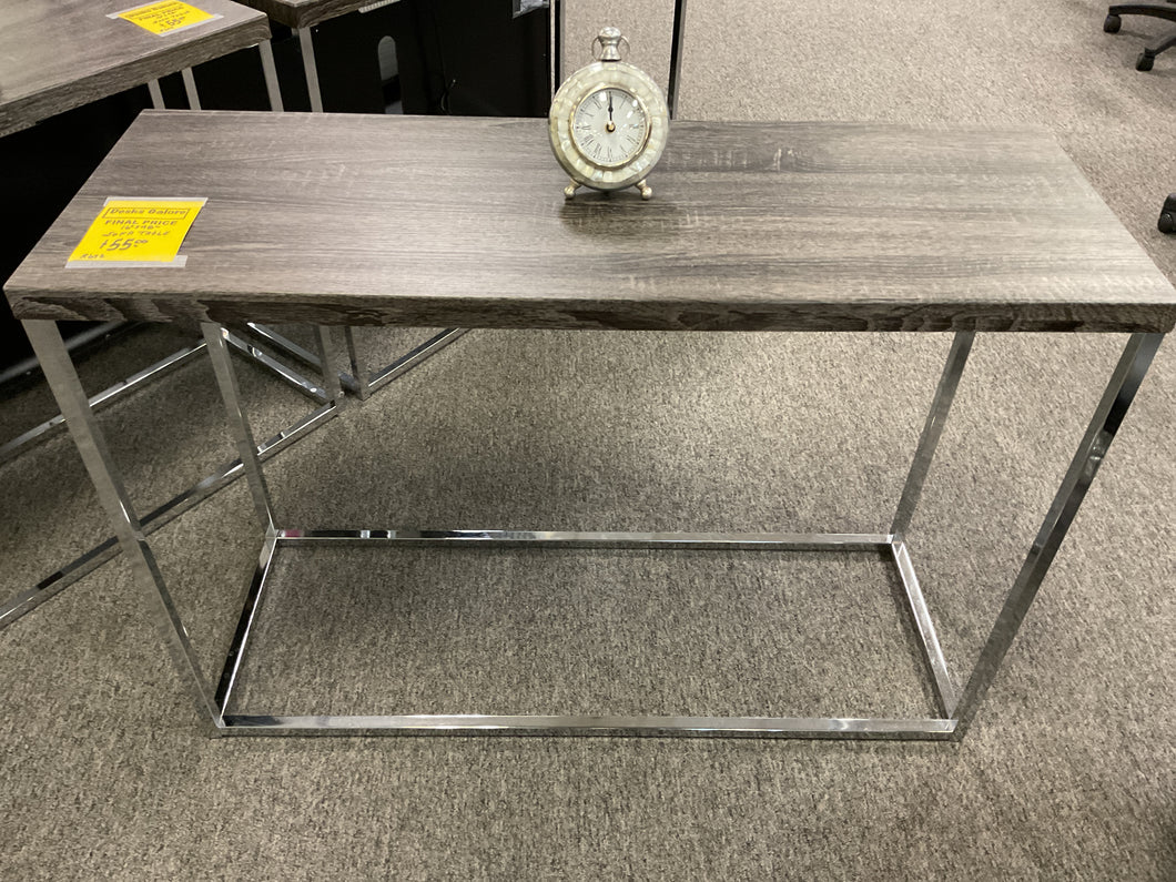 R672 16”x 48” Gray Console Used Table $55.00