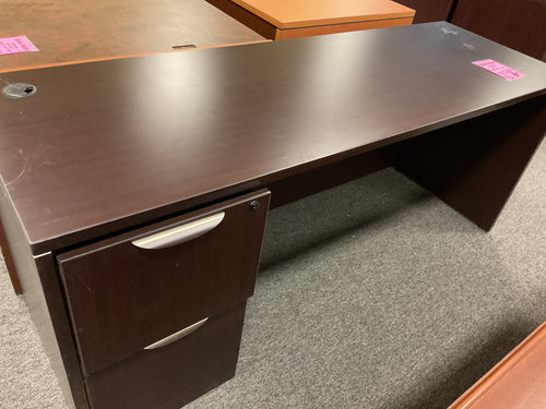 R507 24”x 71” Espresso Lam Used Credenza Desk w/1 File $199.98 - 1 Only