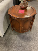 Load image into Gallery viewer, R1430 42” Round Cherry End Used Table w/Storage $129.98 - 1 Only