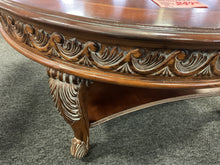 Load image into Gallery viewer, R1266 42” Round Cherry Inlay Used Cofee Table $249.98 - 1 Only