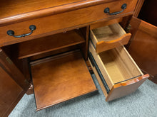 Load image into Gallery viewer, R7002 30”x 60” Cherry Computer Used Desk Armoire $199.98 - 1 Only