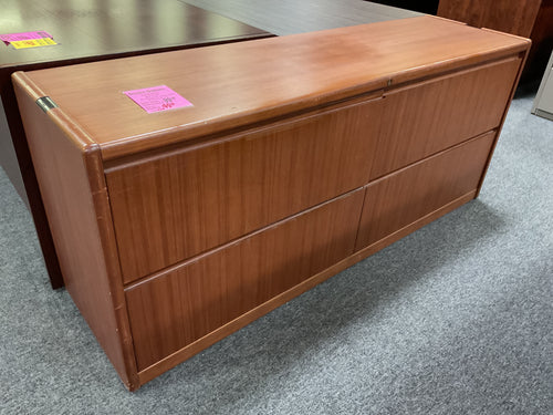 R275 20”x 70” Cherry 4 Drawer Used Later File Credenza $49.98 - 1 Only