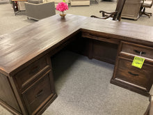 Load image into Gallery viewer, 8168 66" Rustic Grand Hacienda L-Shaped Desk w/Storage $1,899.95