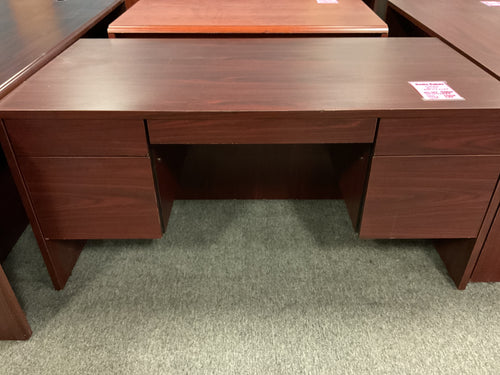 R909 30”x 60” Mahogany Lam. Used Desk w/2 files $199.98