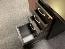 Load image into Gallery viewer, R702 36”x 72” Espresso Lam Executive Used Desk w/1 File $149.98 - 1 Only