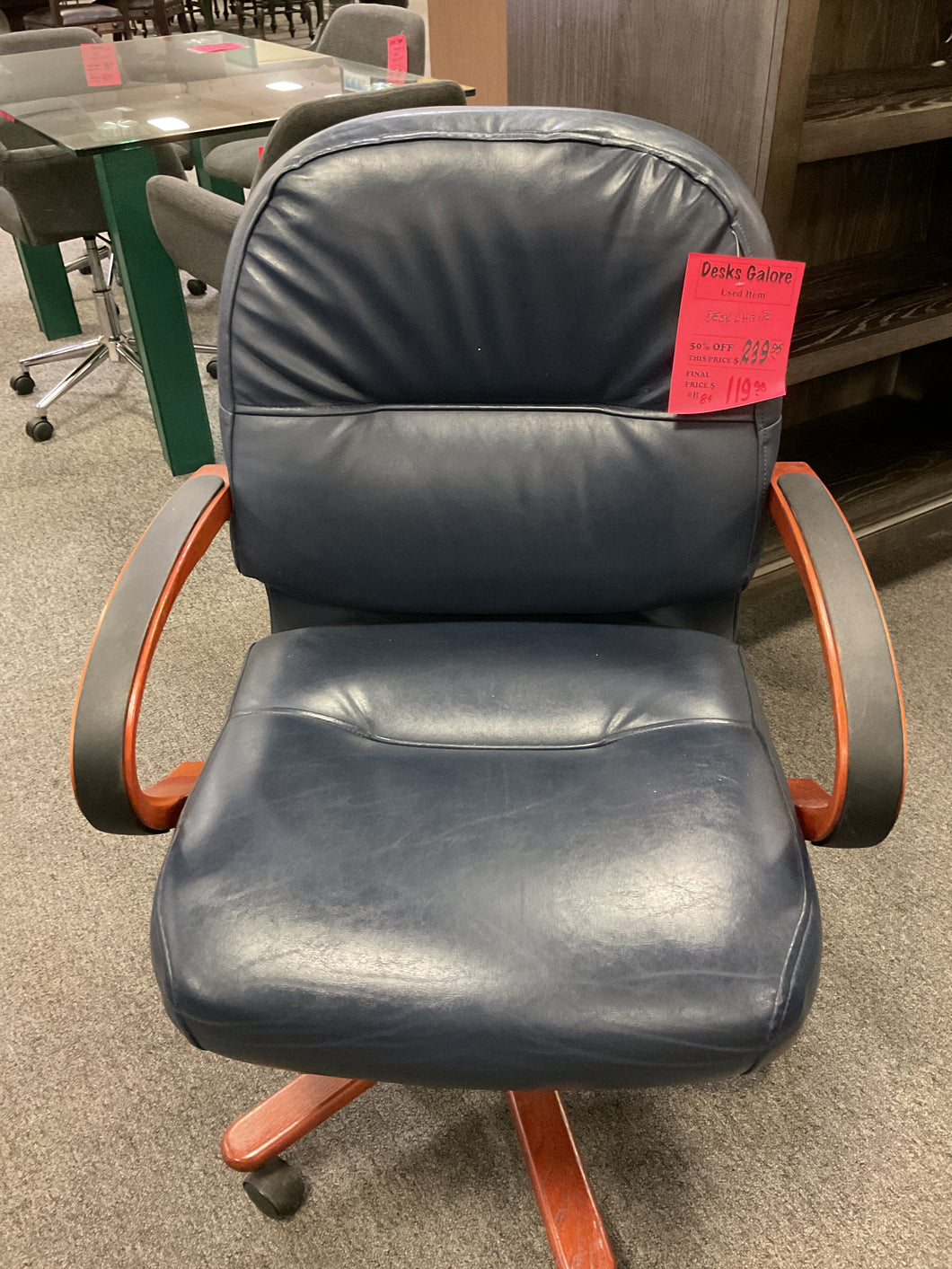 R84 Navy Vinyl Used Chair $119.98
