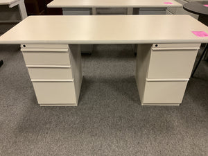 R49 30”x 72” Puddy Used Desk w/2 Files $99.98