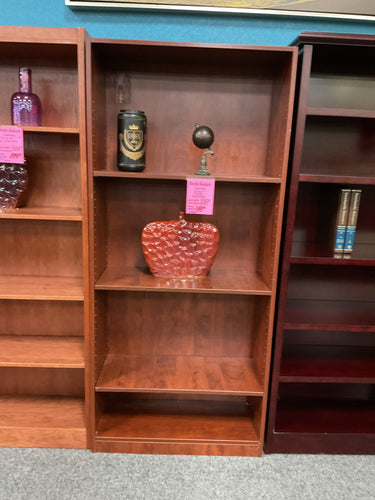 R9292 32”x 70” Cherry Lam Used Bookcase $149.98 - 1 Only