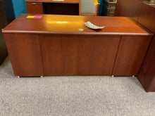 Load image into Gallery viewer, R9604 30”x 72” Cherry Used Desk w/2 Files $249.98 - 1 Only
