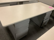Load image into Gallery viewer, R49 30”x 72” Puddy Used Desk w/2 Files $99.98