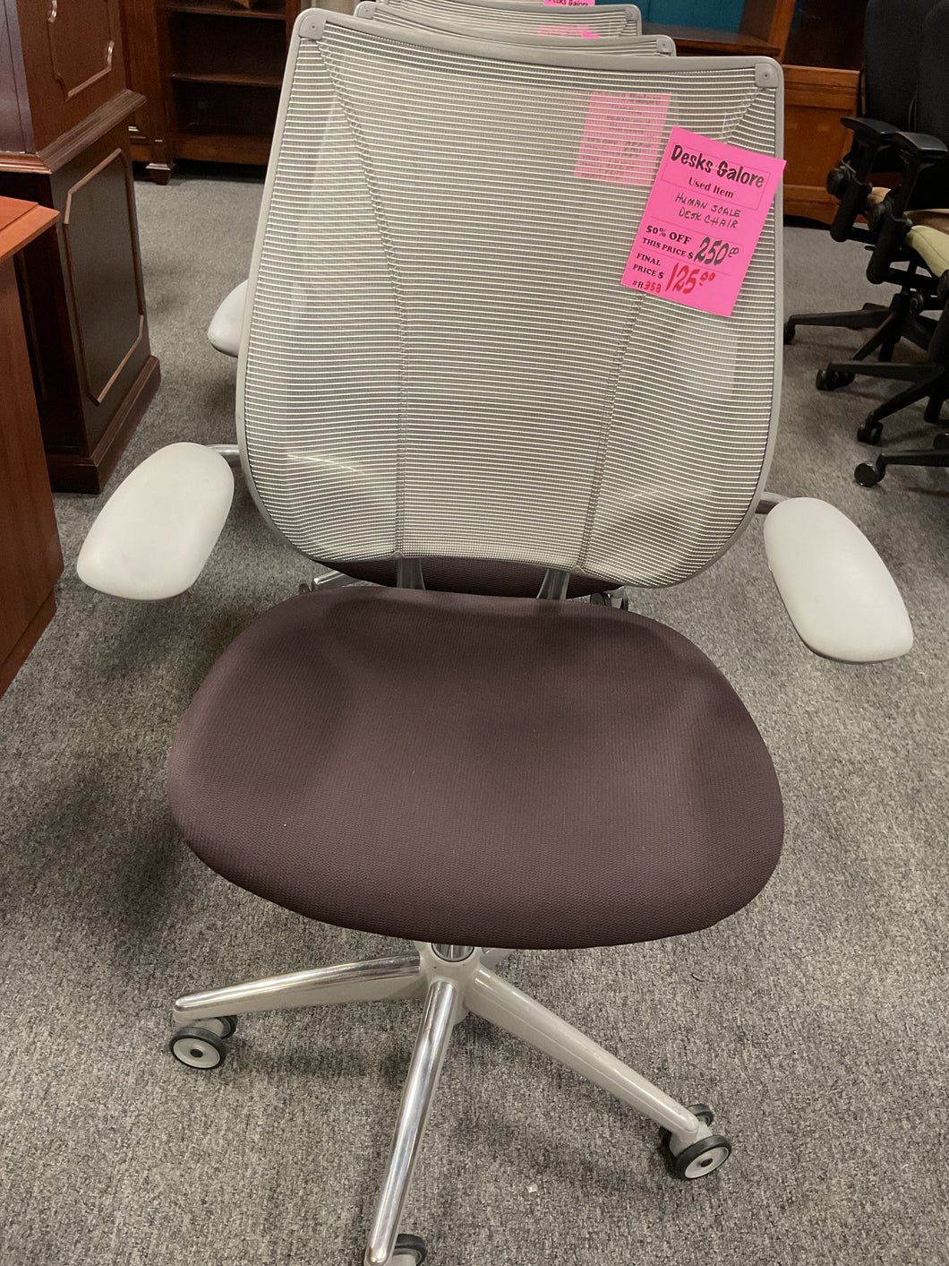 R357 Human Scale Used Office Chair $125.00
