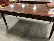 Load image into Gallery viewer, R1751 36”x 72” Paoli Mahogany Used Desk w/3 drawers $125.00 - 1 Only
