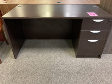 Load image into Gallery viewer, R68 30”x 60” Espresso Lam Used Desk w/1 File $199.98