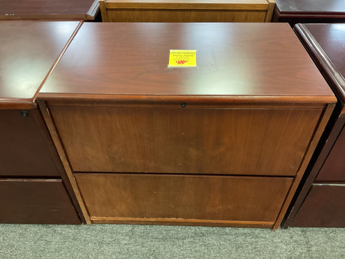 R94 Cherry 2 Drawer Used Lateral File $99.95
