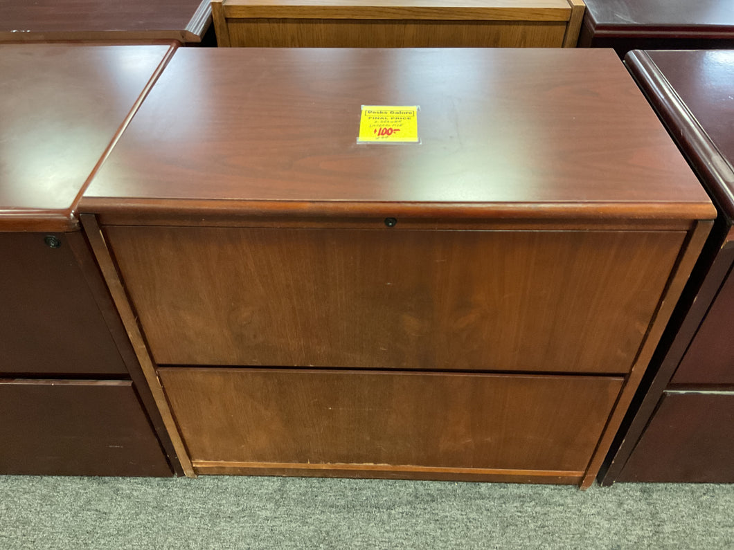 R94 Cherry 2 Drawer Used Lateral File $99.95