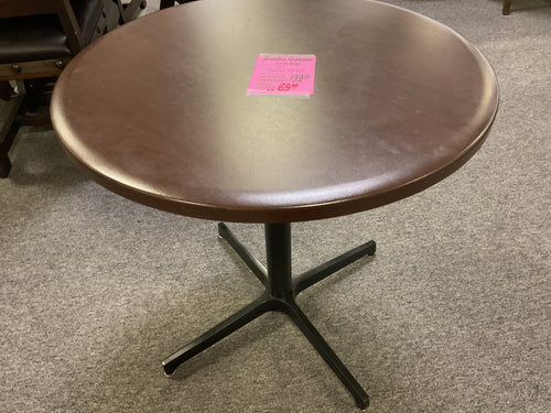 30” Round Espresso Lam Used Table $69.98