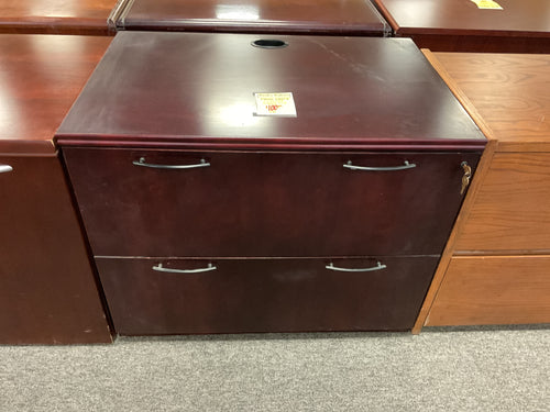R36 Mahogany 2 Drawer Used Lateral File $99.95 - 1 Only