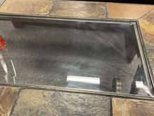 Load image into Gallery viewer, R1226 22”x 56”x 30” Slate Tile/Metal Base Used Console Table $349.95
