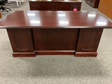 Load image into Gallery viewer, R2600 36”x 72” Mahogany Used Desk w/2 Files $599.98 - 1 Only
