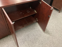 Load image into Gallery viewer, R5905 20”x 71” Mahogany Lam 4 Door Used Storage Credenza $149.98 - 1 Only
