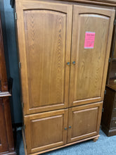 Load image into Gallery viewer, R501 40”x 72” Oak Used Storage Cabinet $75.00- 1 Only