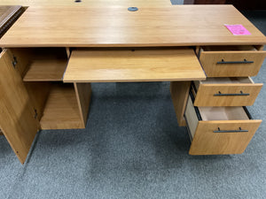 R7709 24”x 60” Pine Used Desk w/1 File/Storage $99.98 - 1 Only