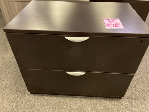 R661 Espresso Lam 2 Drawer Used Lateral File $249.98 - 1 Only