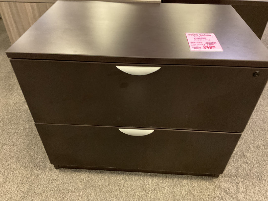 R661 Espresso Lam 2 Drawer Used Lateral File $249.98 - 1 Only