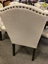 Load image into Gallery viewer, R21170 Gray Tufted Wing Bach Used Chair $169.95