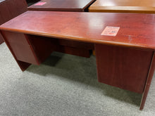 Load image into Gallery viewer, Used 65” Mahogany Credenza Desk w/2 Files $199.98
