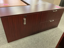 Load image into Gallery viewer, R502 22”x 71” Mahogany Lam Used Storage Credenza w/Lateral File $199.98 - 1 Only