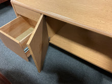 Load image into Gallery viewer, R1940 22”x 72” Oak Lam Used Storage Credenza $75.00 - 1 Only