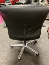 Load image into Gallery viewer, R1102 Braylon Mid Back Black Vinyl Used Office Chair $124.98 - 1 Only!