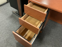 Load image into Gallery viewer, R7750 36”x 71” Oak Lam Used Desk w/1 File $149.98 - 1 Only