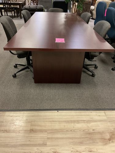R301 4’x 10’ Mahogany Lam. Rectangle Used Table $699.98 - 1 Only!