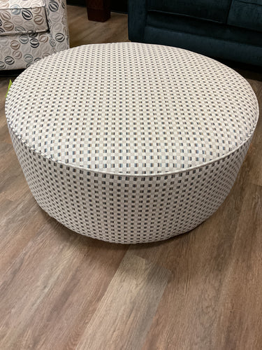 8693 Astley Blue Oversized Upholstered Ottoman $299.95