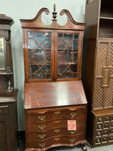 Load image into Gallery viewer, R7086 20”x 34” Cherry Secretary Used Desk $999.98 - 1 Only