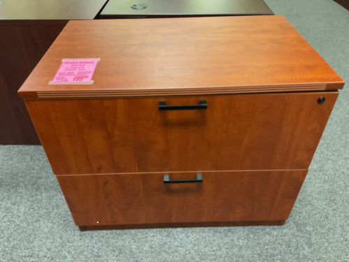 R658 22”x 36” Cherry Lam. 2 Drawer Used lateral File $199.98 - 1 Only