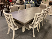Load image into Gallery viewer, 8637/8636 Bolanburg 9Pc Dining Table w/8 Parson Chairs $2,299.95 - 1 Only!