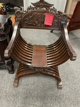 Load image into Gallery viewer, R61334 Mahogany Carved Used Chair $288.00