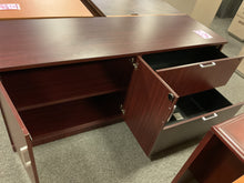 Load image into Gallery viewer, R502 22”x 71” Mahogany Lam Used Storage Credenza w/Lateral File $199.98 - 1 Only