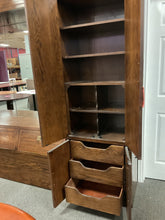 Load image into Gallery viewer, R9999 18”x 11’x 82” Dark Walnut King Size Wall Bed w/Armoire USED $749.98 - 1 Only